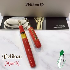 PELIKAN 百利金  M101N 亮紅色 復刻版 14 K 墨水筆 鋼筆 